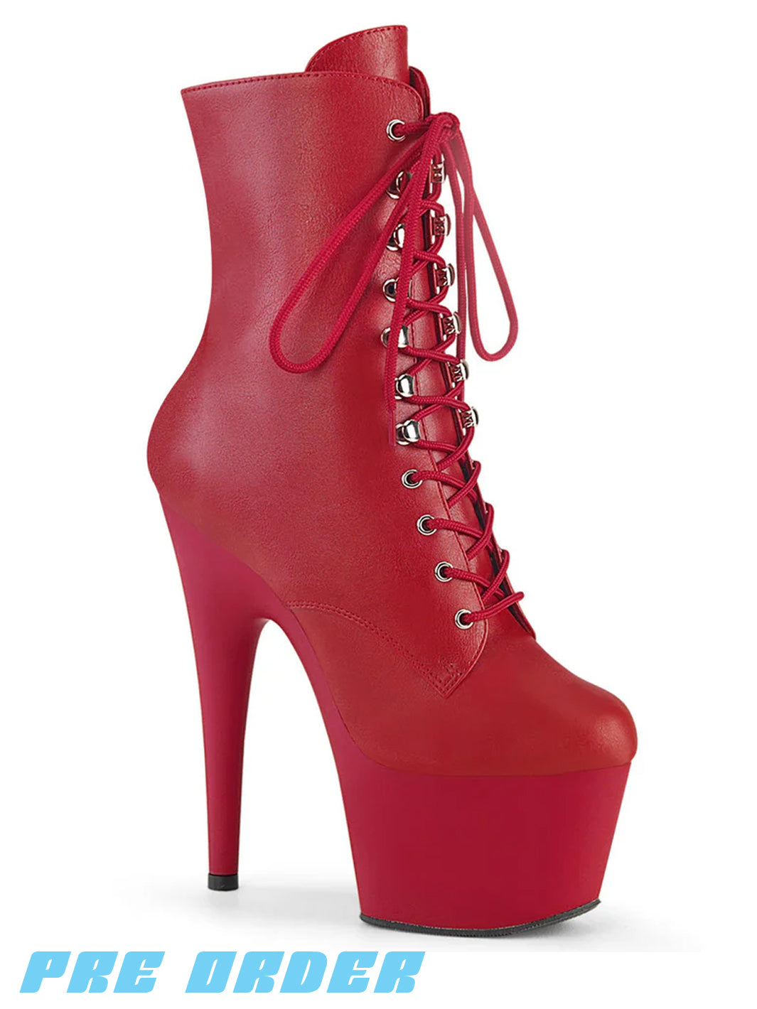ADORE-1020 - RED FAUX LEATHER ✰ PRE ORDER ✰