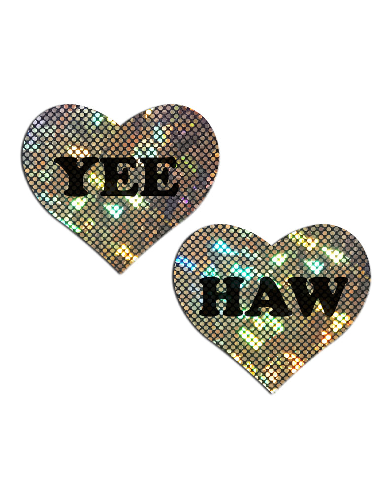 HEART PASTIES - GOLD YEE HAW