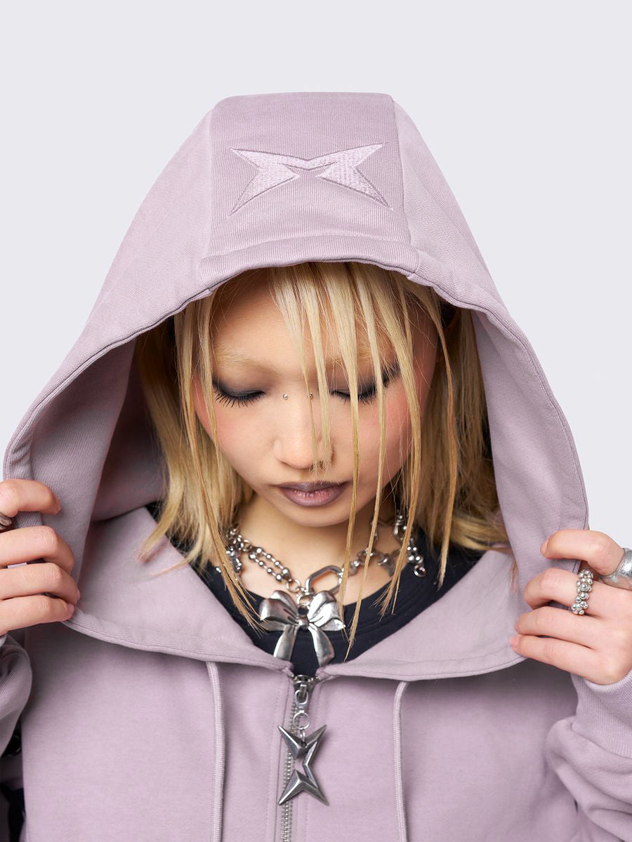 MIA PINK ZIP UP HOODIE