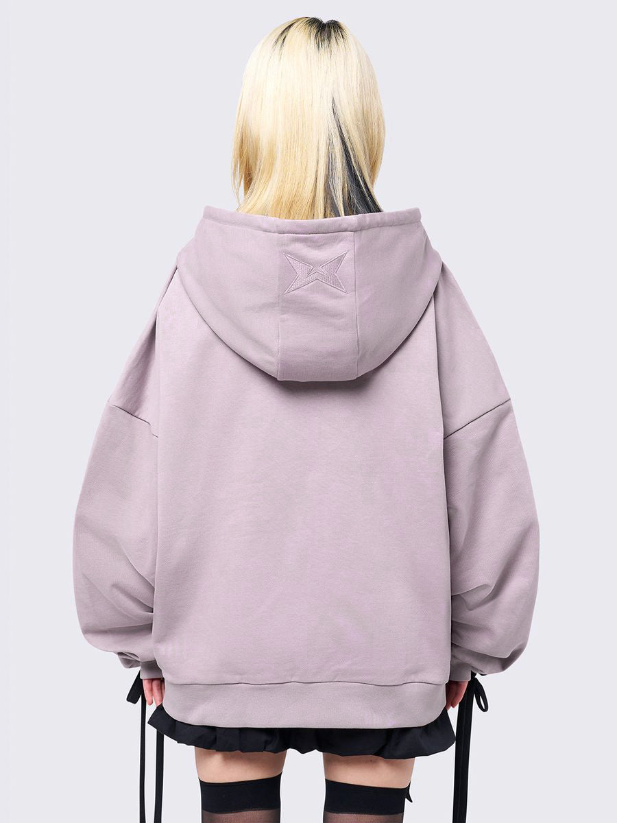 MIA PINK ZIP UP HOODIE