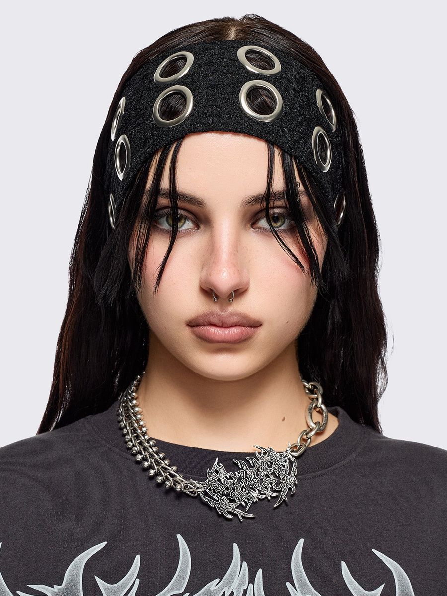 ELEKTRA BLACK LACE HEADBAND