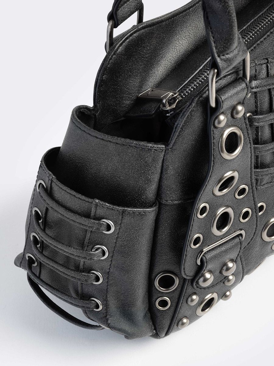 RIVET VEGAN SHOULDER BAG