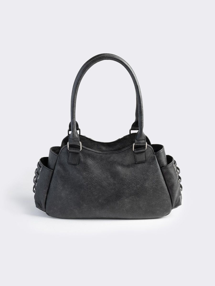 RIVET VEGAN SHOULDER BAG