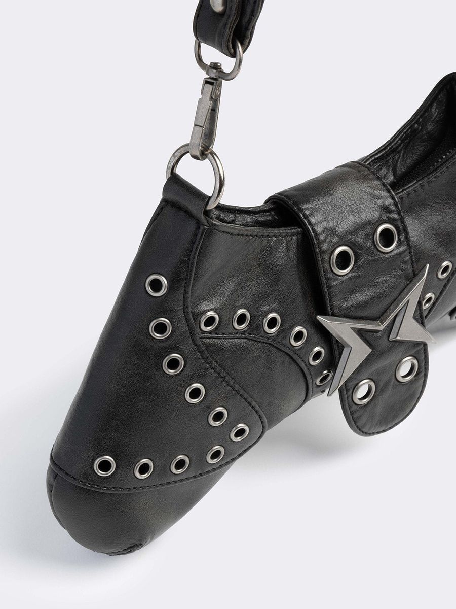 CHARLI VEGAN LEATHER BAGUETTE BAG