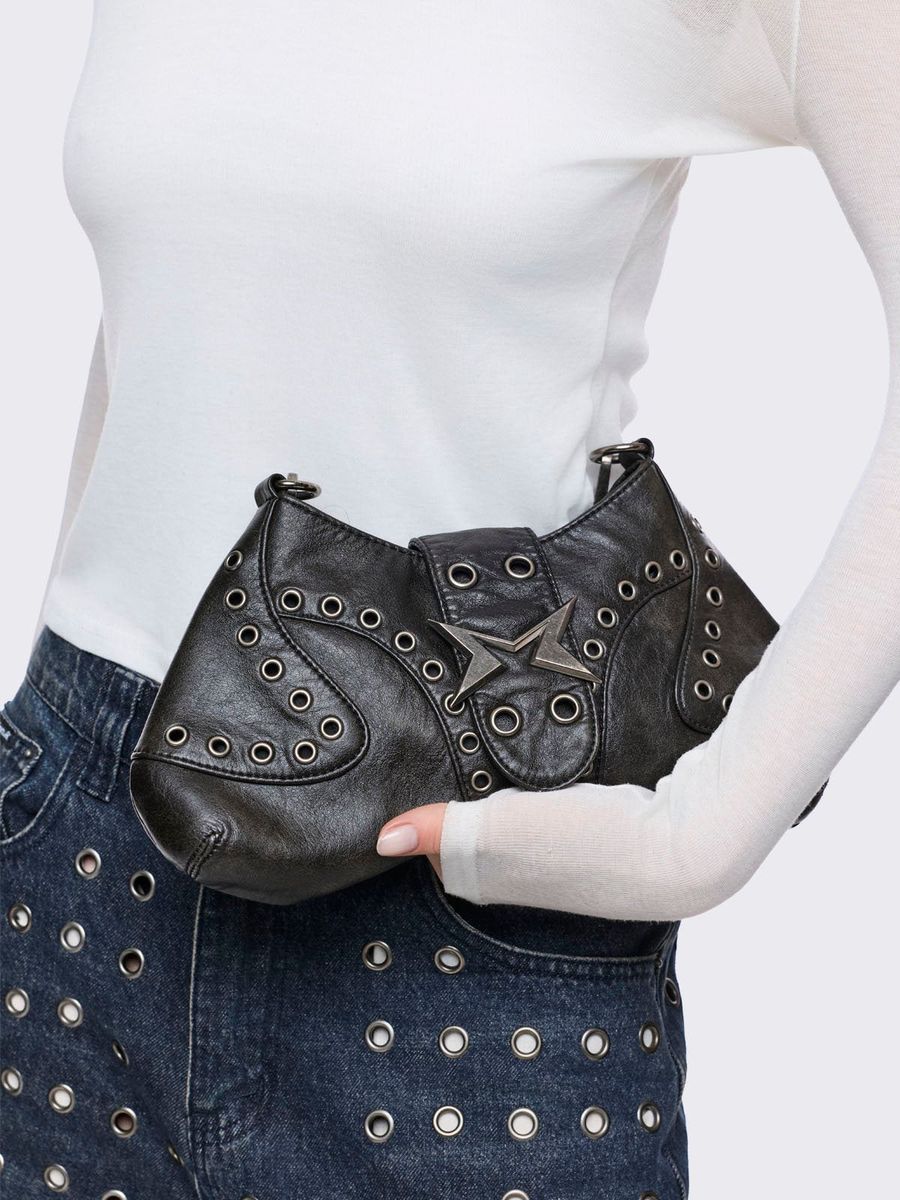CHARLI VEGAN LEATHER BAGUETTE BAG