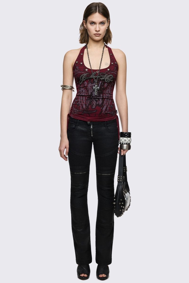 BROKEN HALO HALTER TOP
