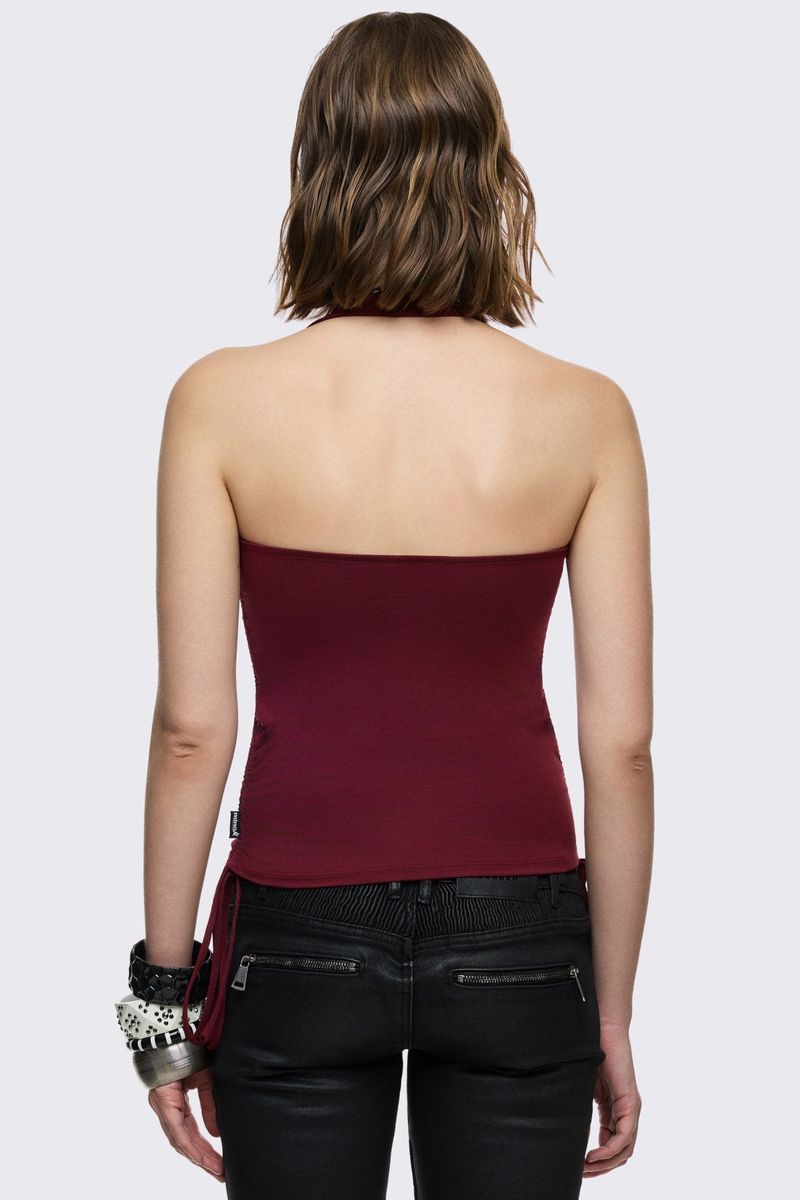 BROKEN HALO HALTER TOP