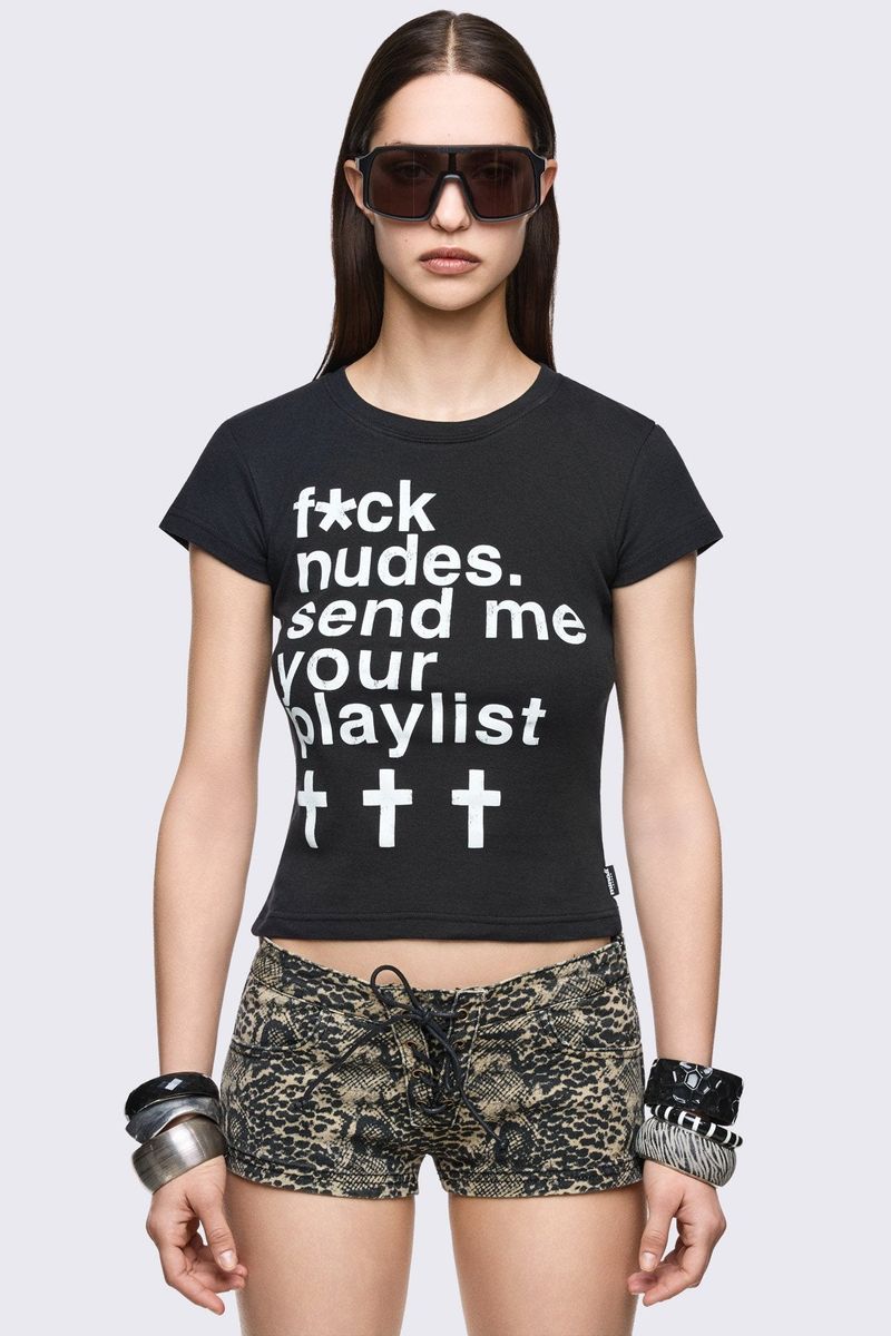 SEND ME YOUR PLAYLIST BABY TEE