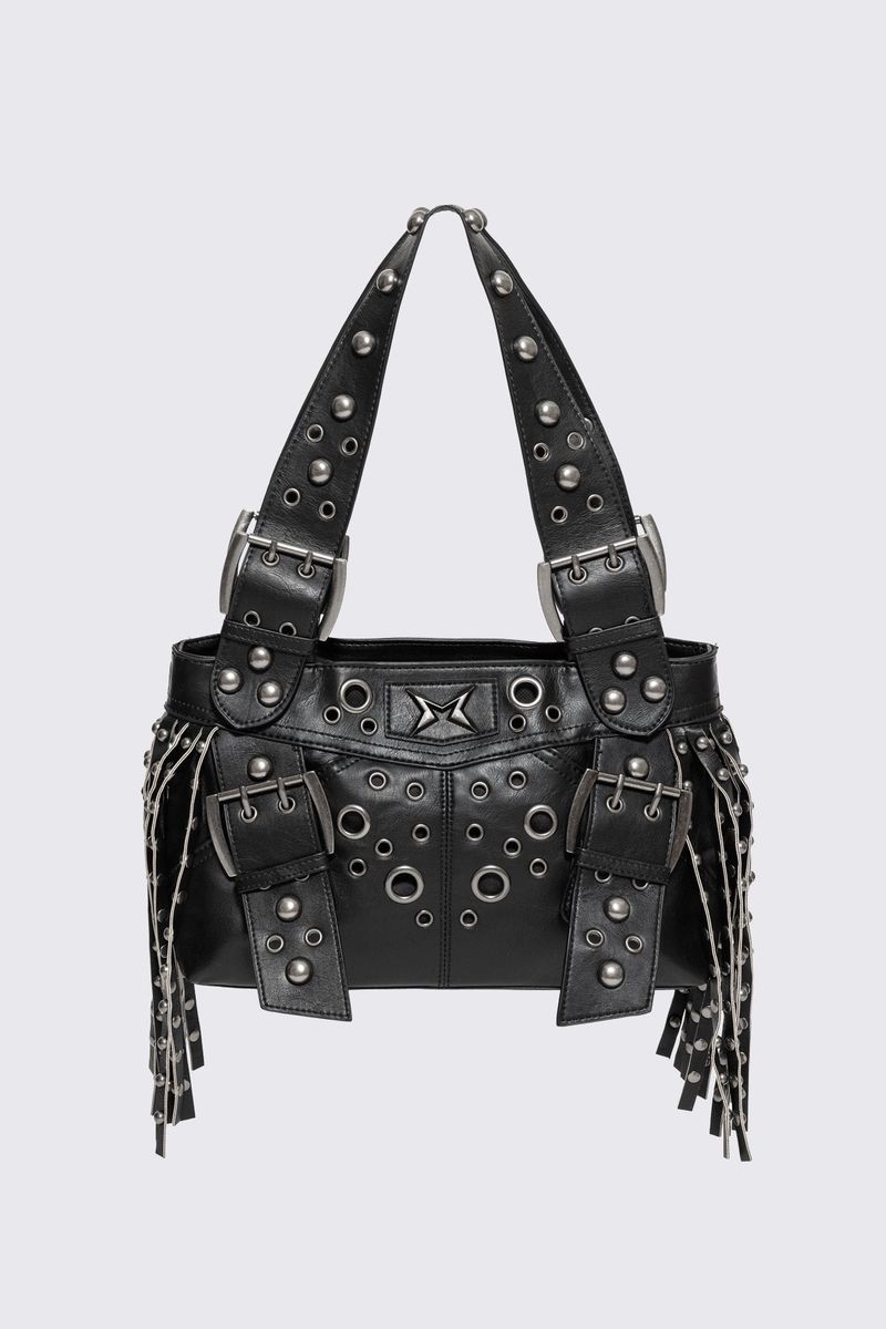 FERN VEGAN LEATHER SHOULDER BAG