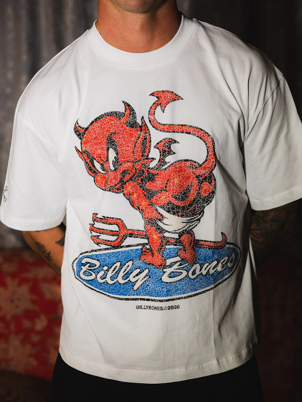 TOO MANY CRACKS TEE - VINTAGE WHITE