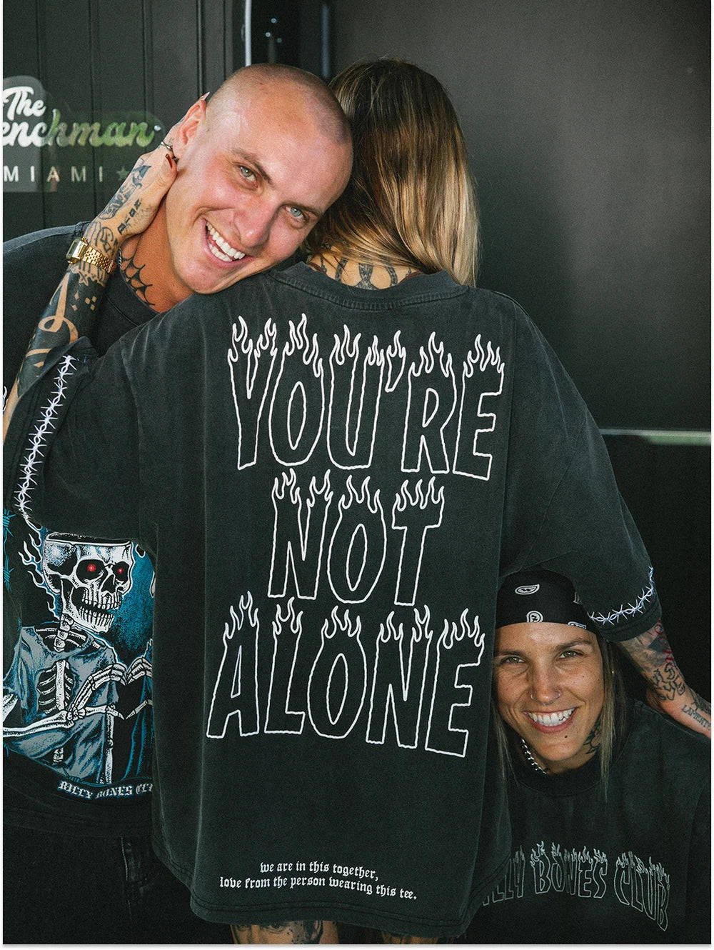 IN IT TOGETHER TEE - SUNFADED BLACK