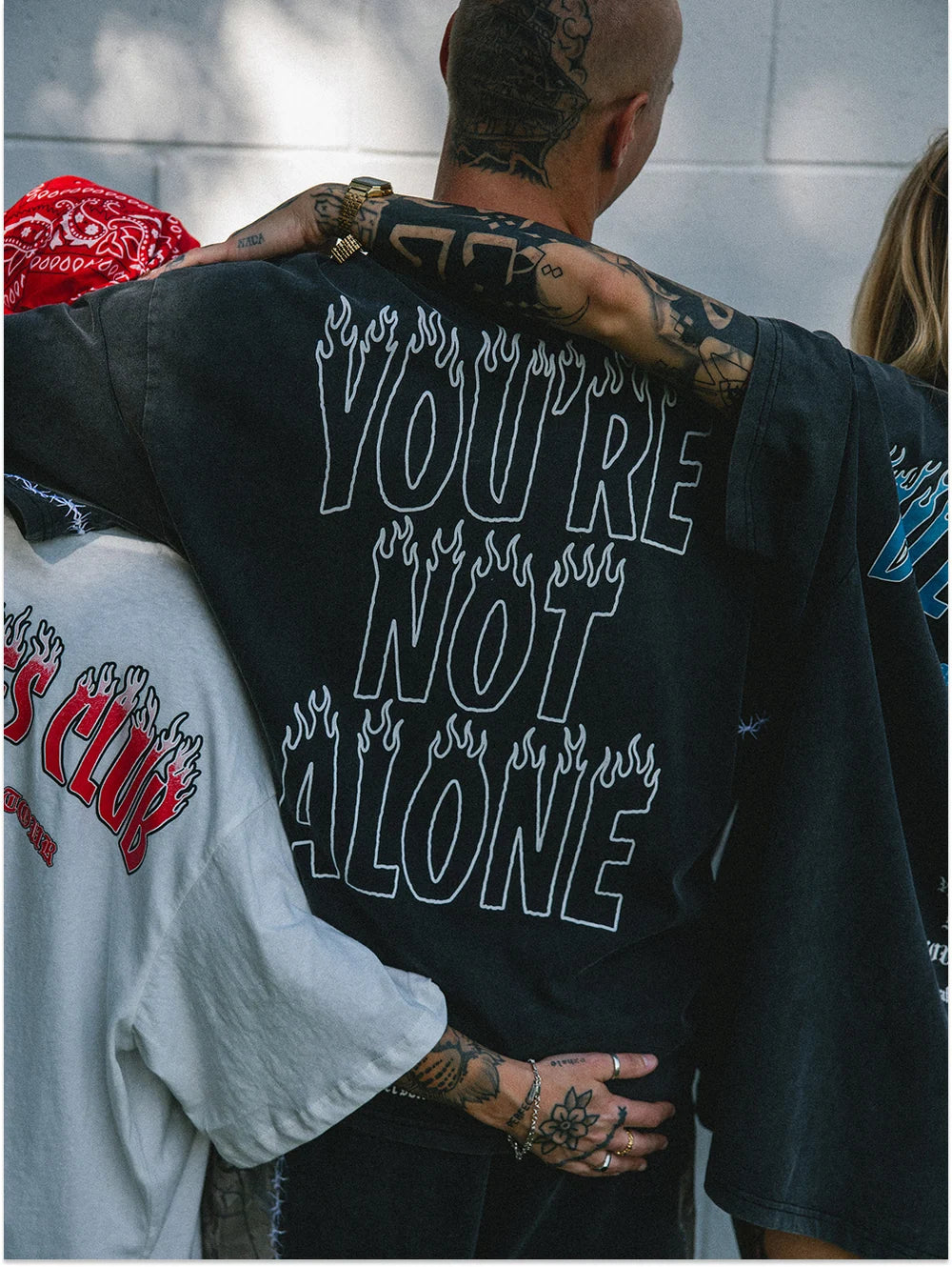 IN IT TOGETHER TEE - SUNFADED BLACK