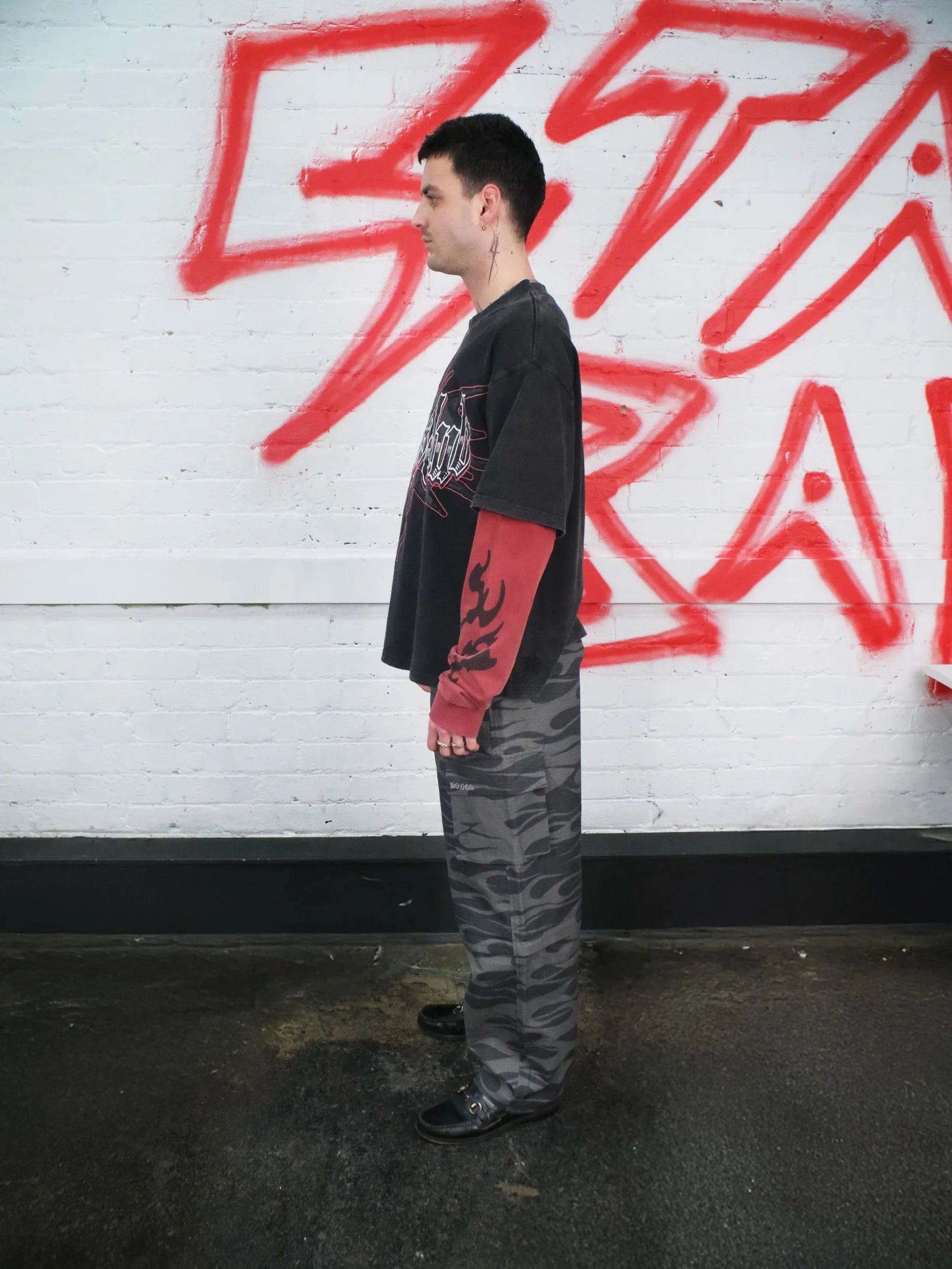 NIGHT FLAME CONVERTIBLE PANTS - BLACK CAMO