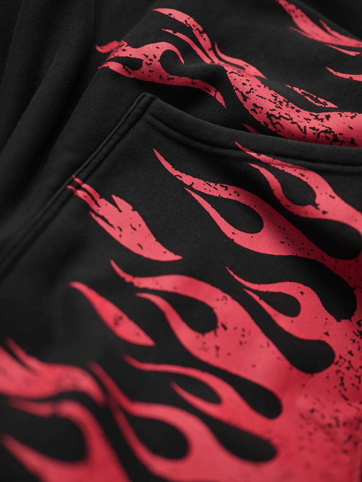 BURNER 2.0 HOODIE - WASHED BLACK/RED