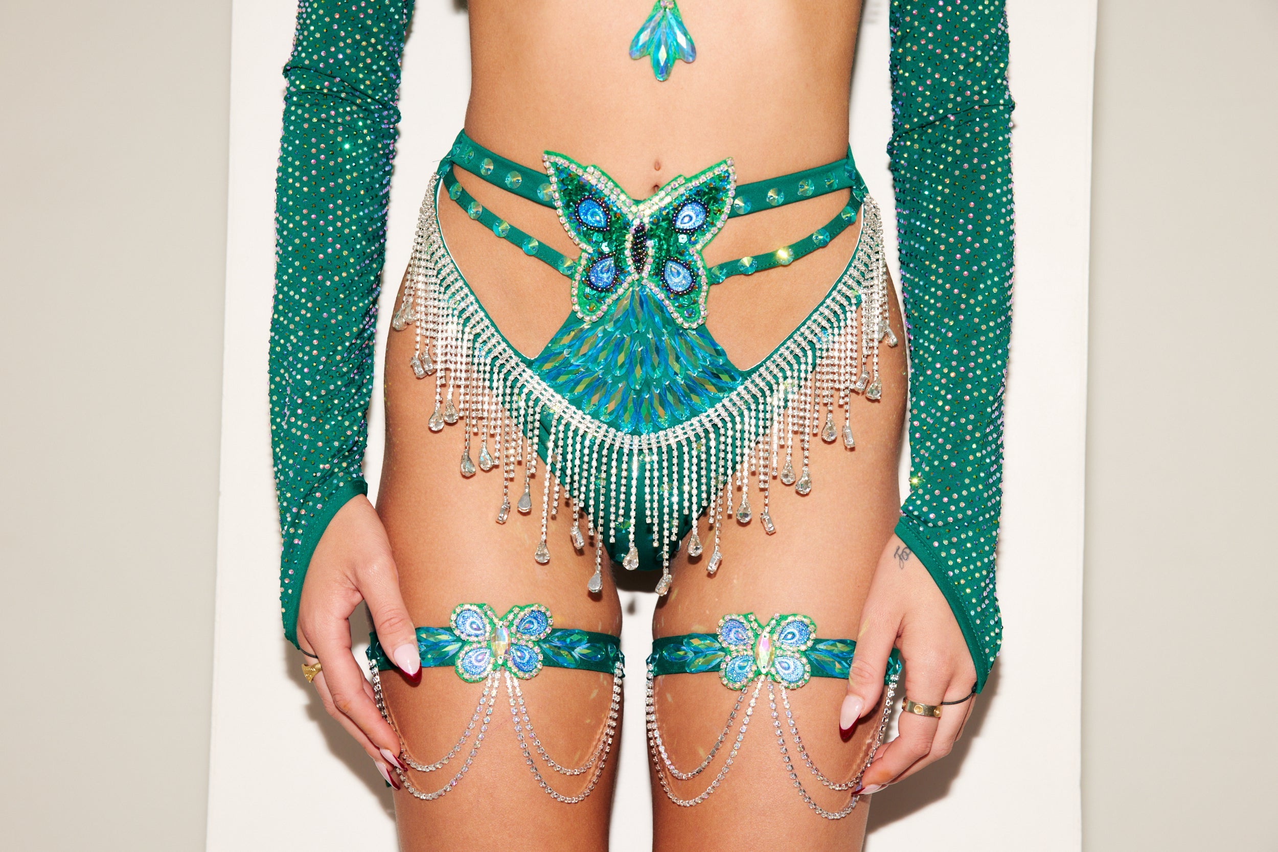 Green Enchanted High Cut Bottoms