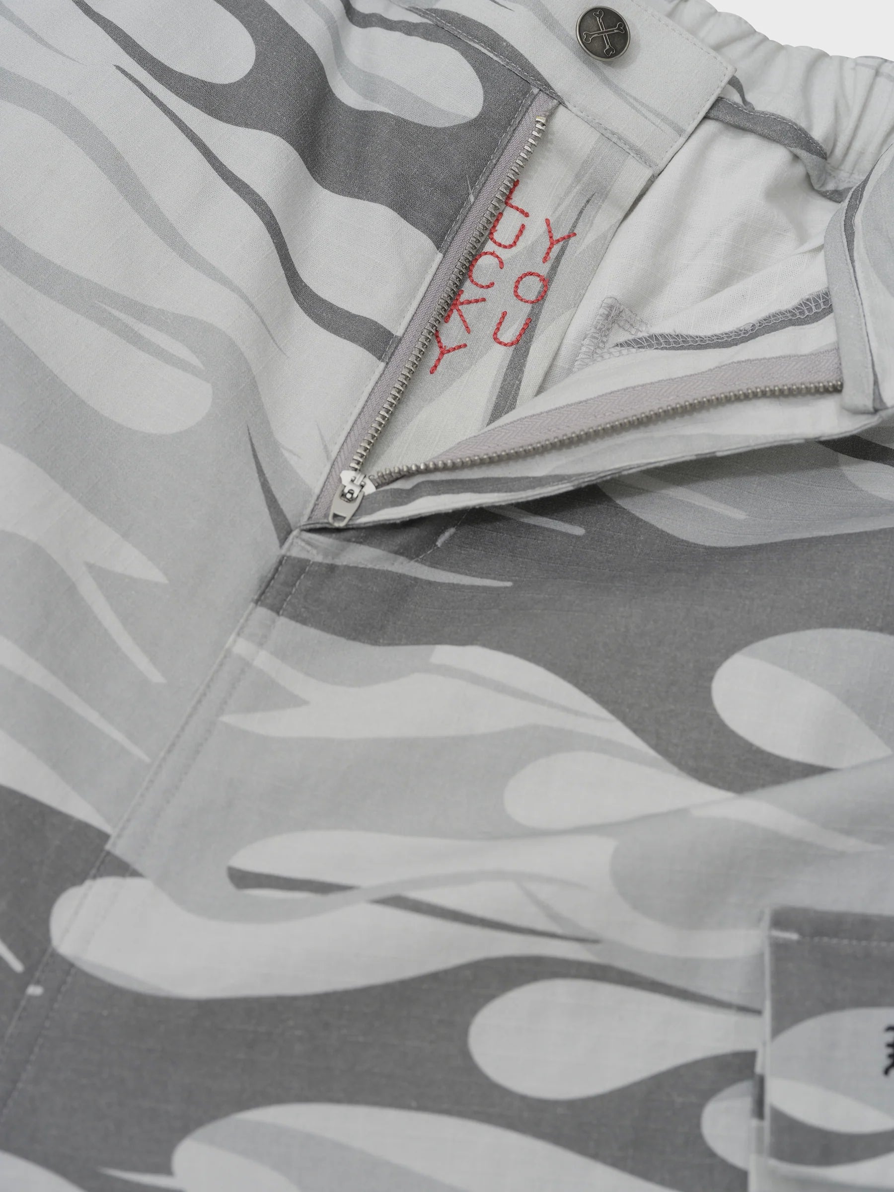 SNOW FLAME CONVERTIBLE PANTS - WHITE CAMO