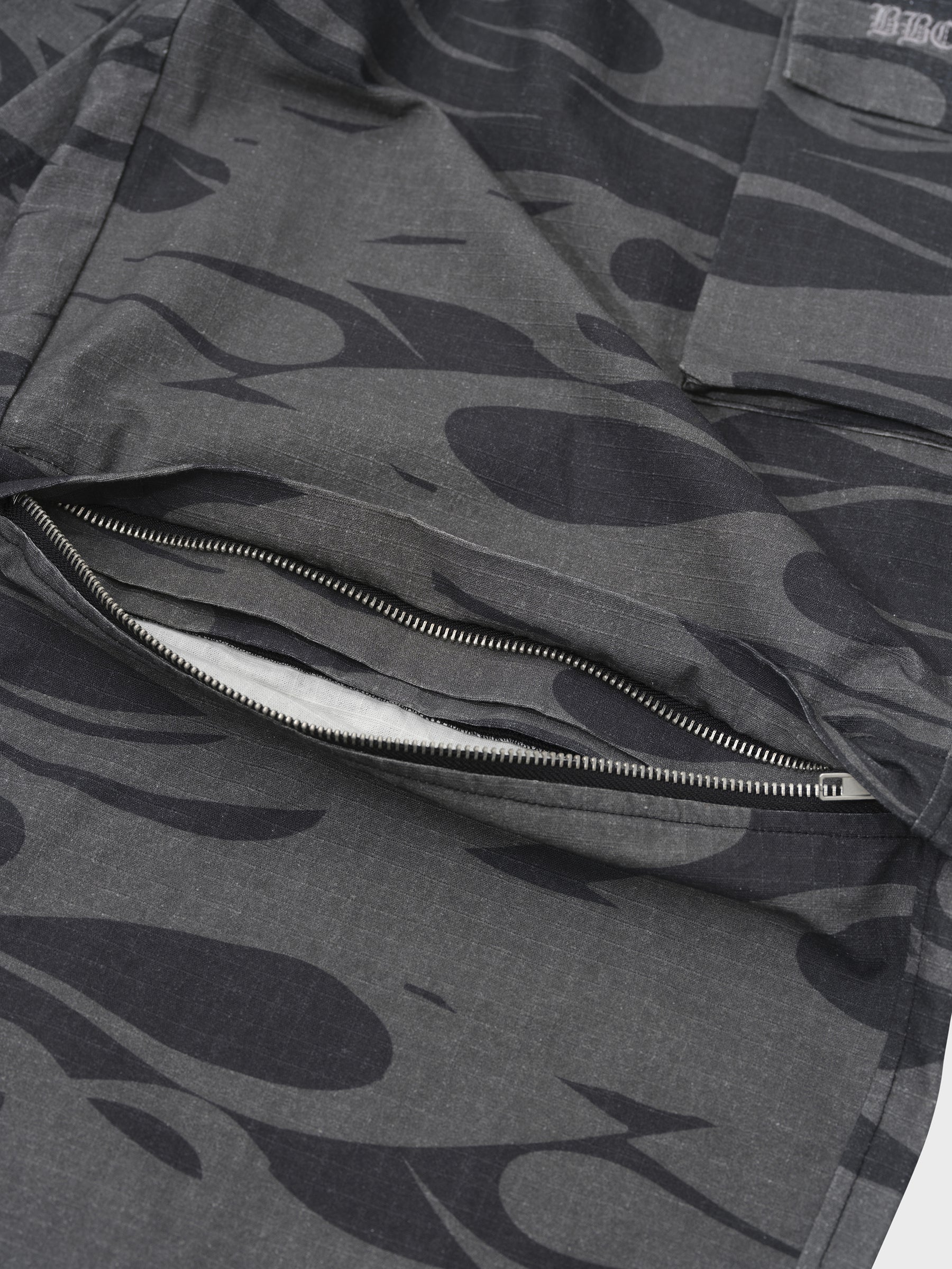 NIGHT FLAME CONVERTIBLE PANTS - BLACK CAMO