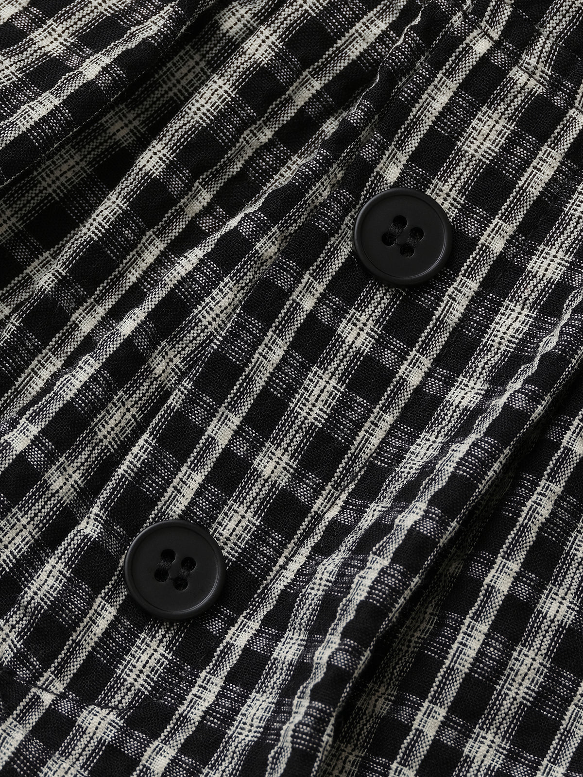 DEAD END CHECK BOXER SHORTS - BLACK