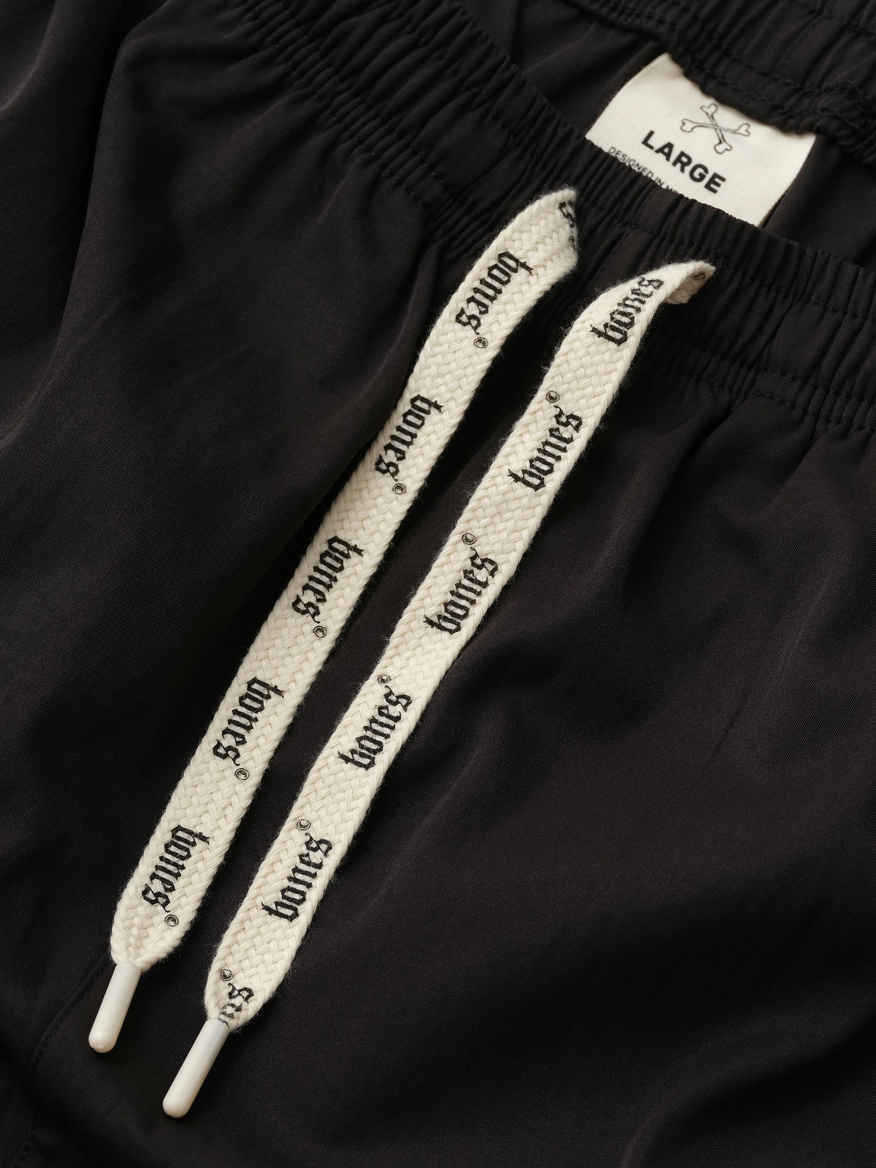 DOUBLE CROSSED TRACK PANTS - BLACK