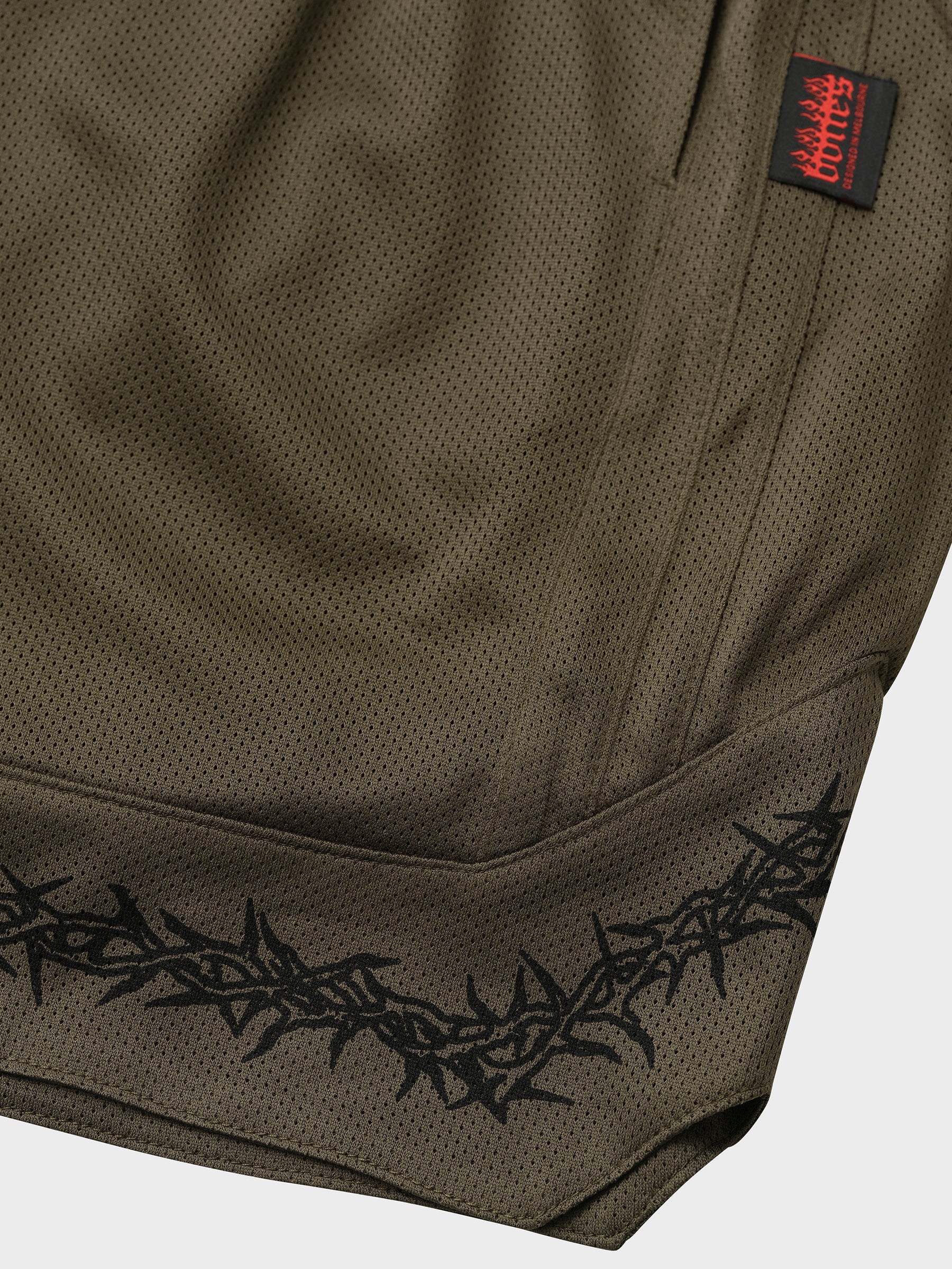 THORN BALLER SHORTS - OLIVE