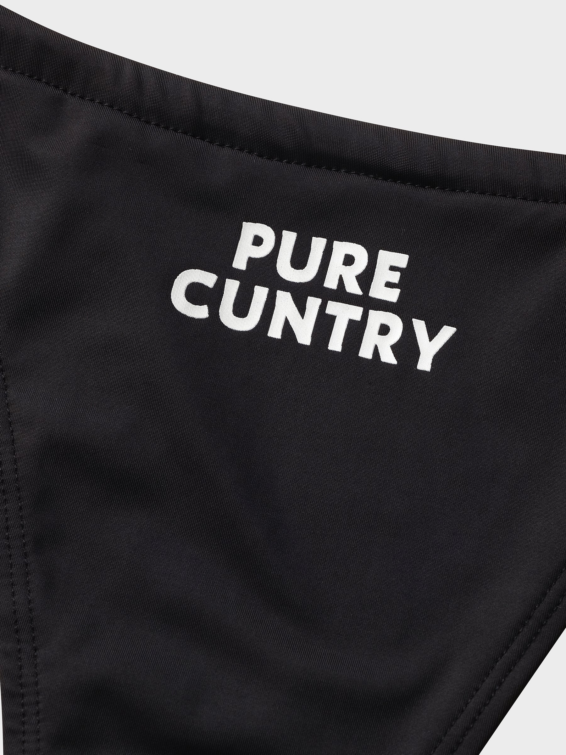 PURE C*NTRY BIKINI SET - BLACK
