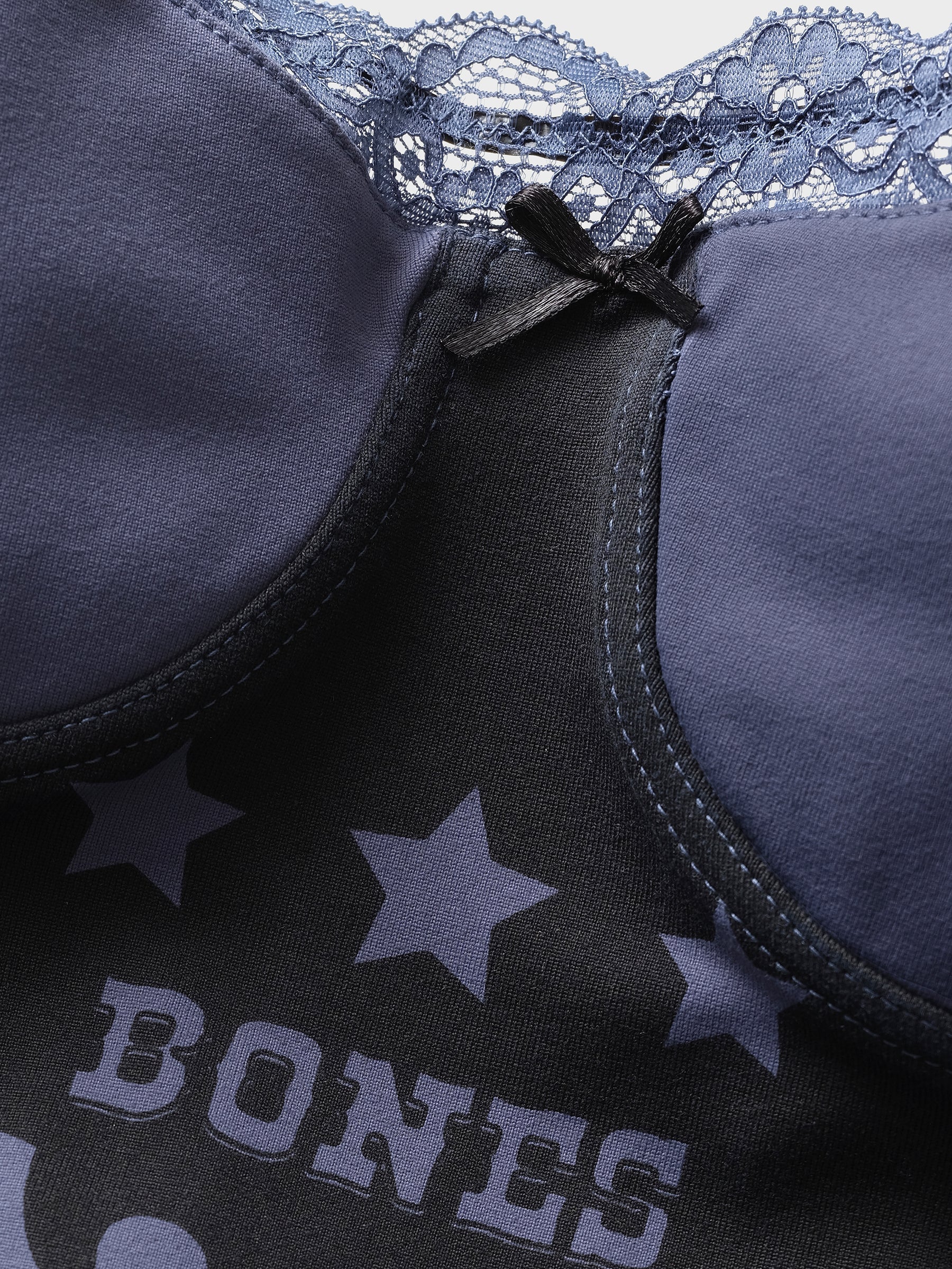 FLAME LACE CAMI TOP - BLUE