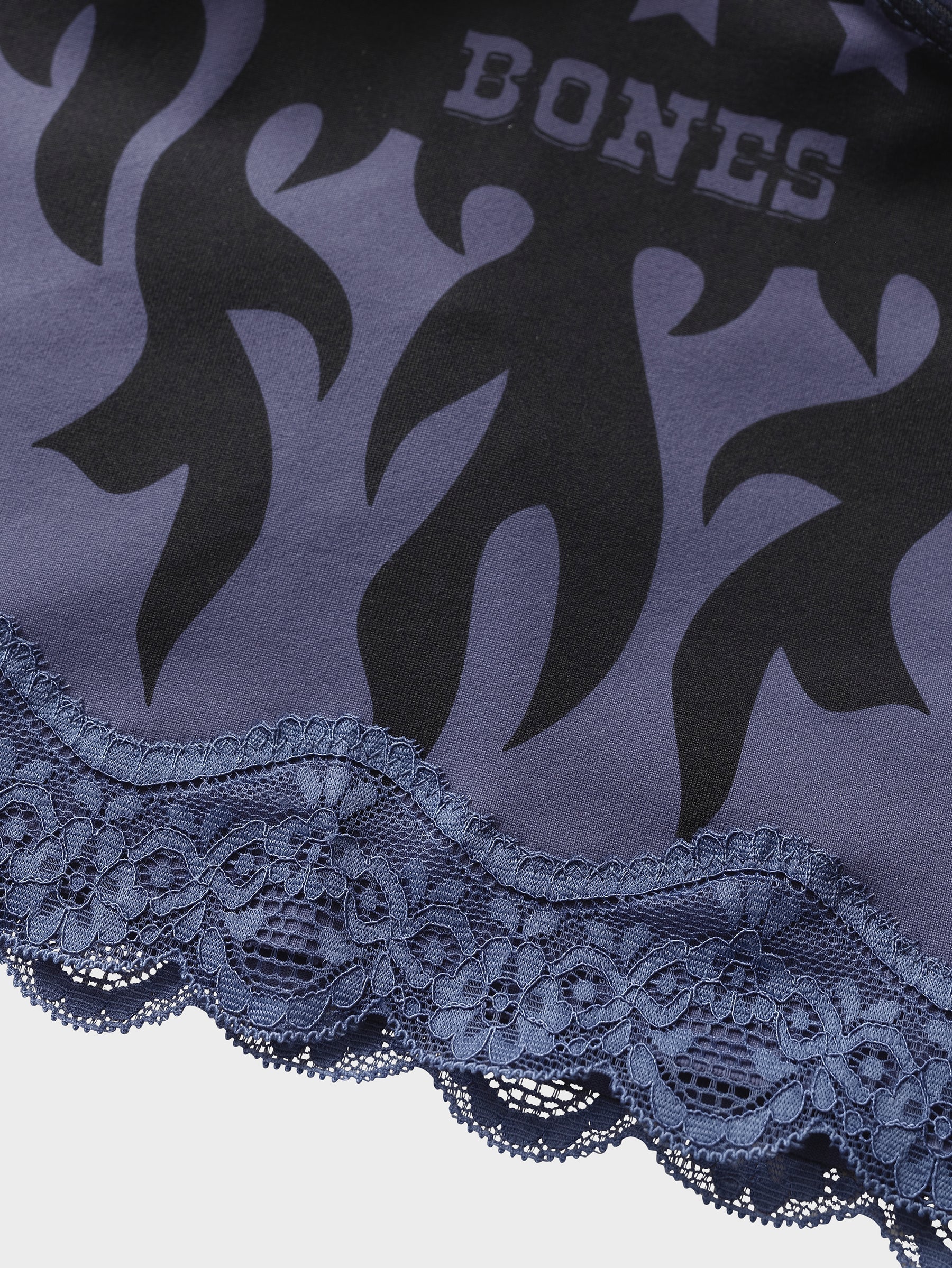 FLAME LACE CAMI TOP - BLUE