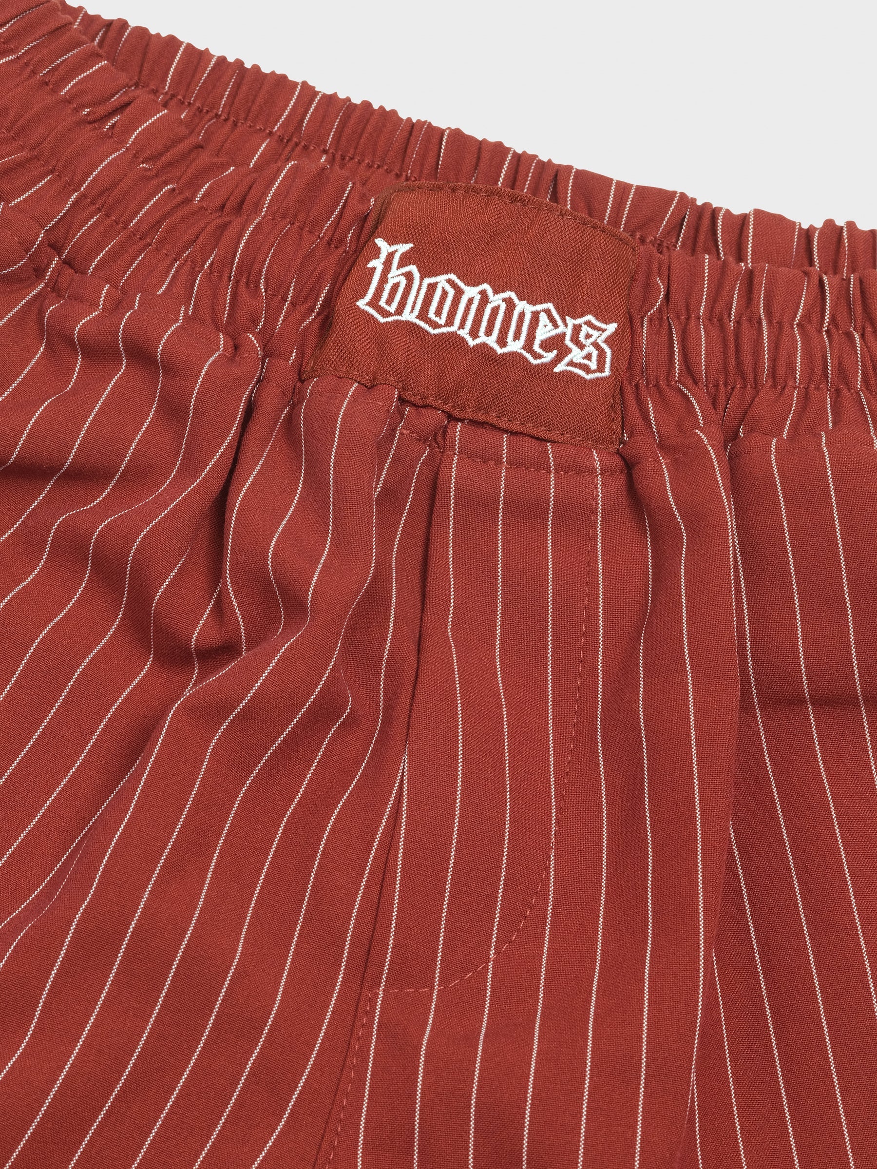 COWBOY STRIPED BOXER SHORTS - RED