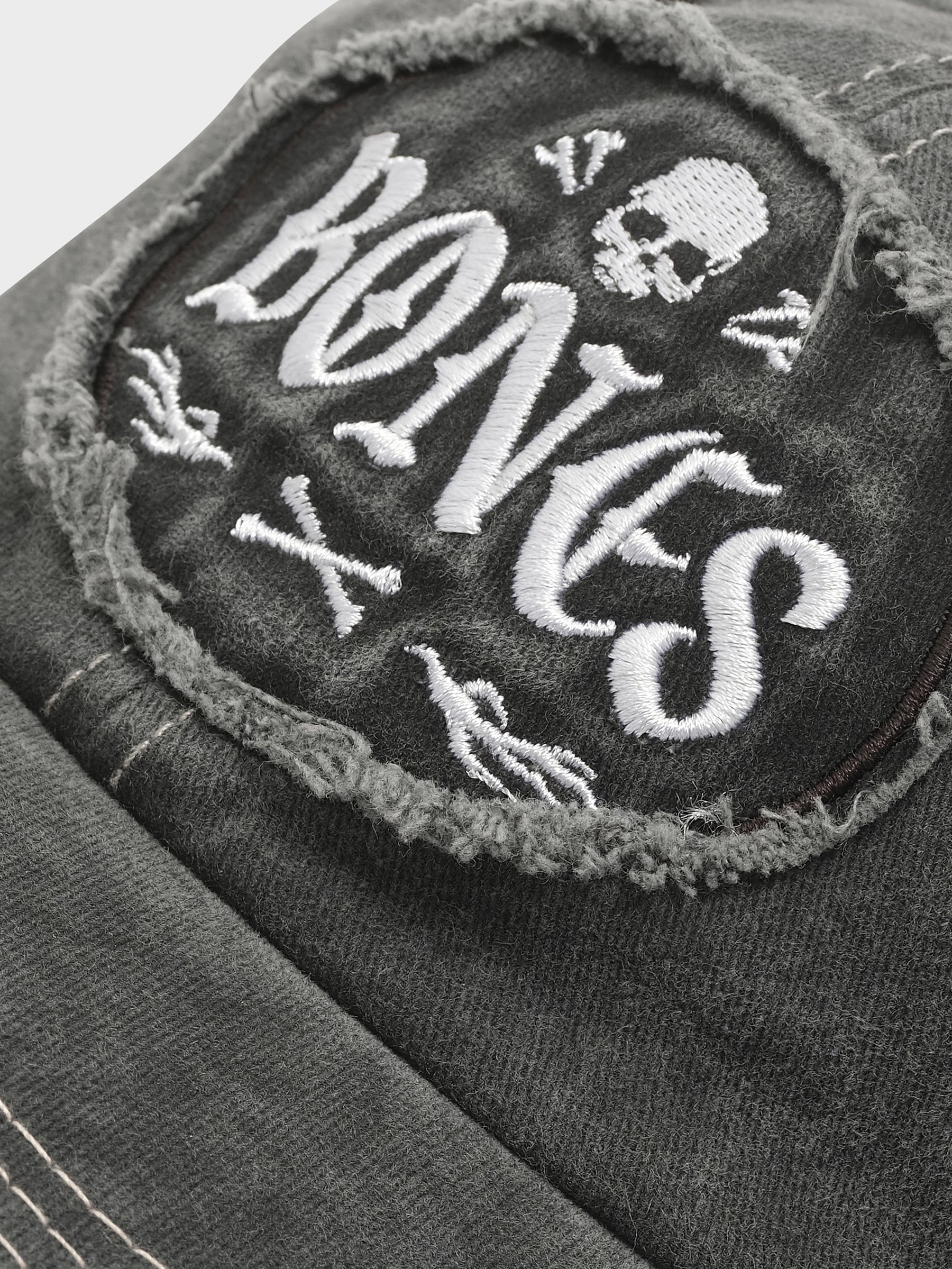 CHAOS DISTRESSED DAD CAP - WASHED BLACK