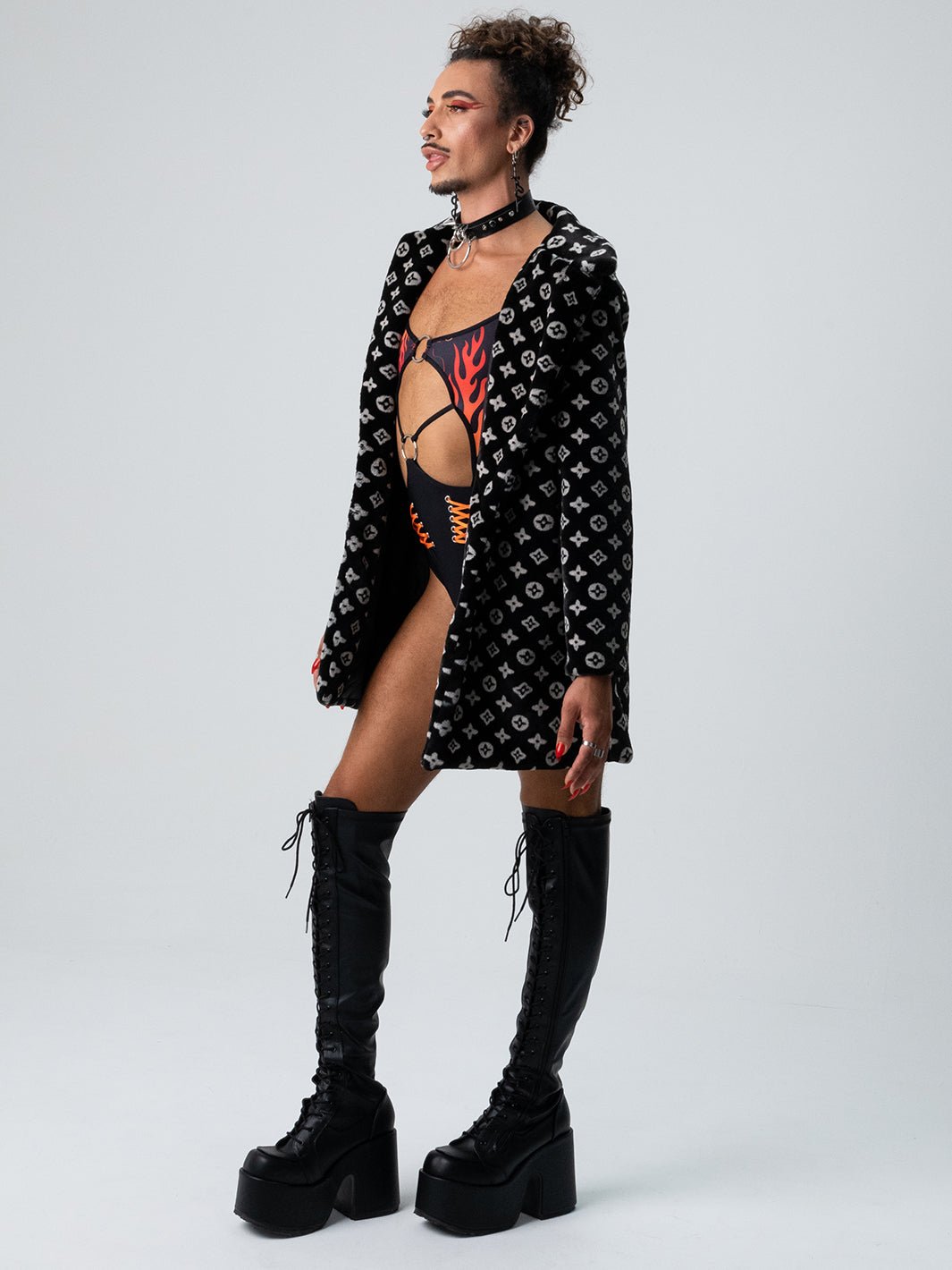 RICH BITCH FAUX FUR JACKET - BLACK ✰ MADE 4 U ✰