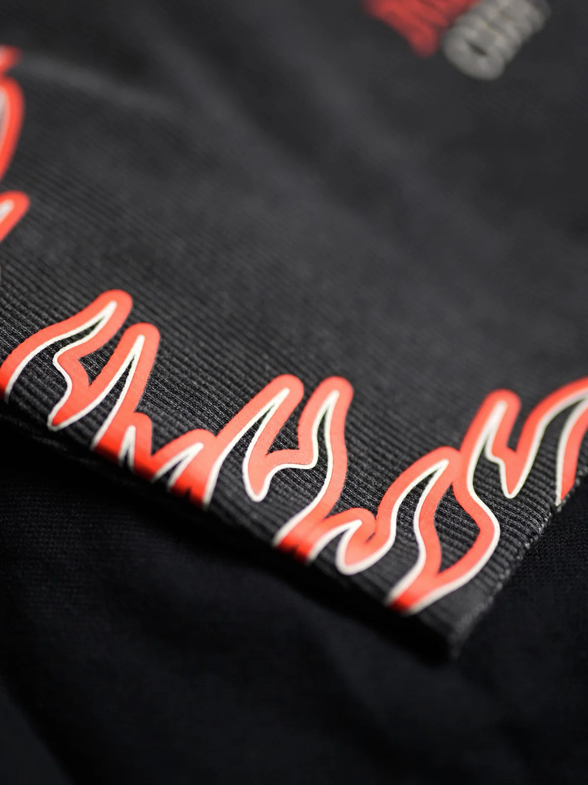 FLAMED RIDER RIB CROP - VINTAGE BLACK