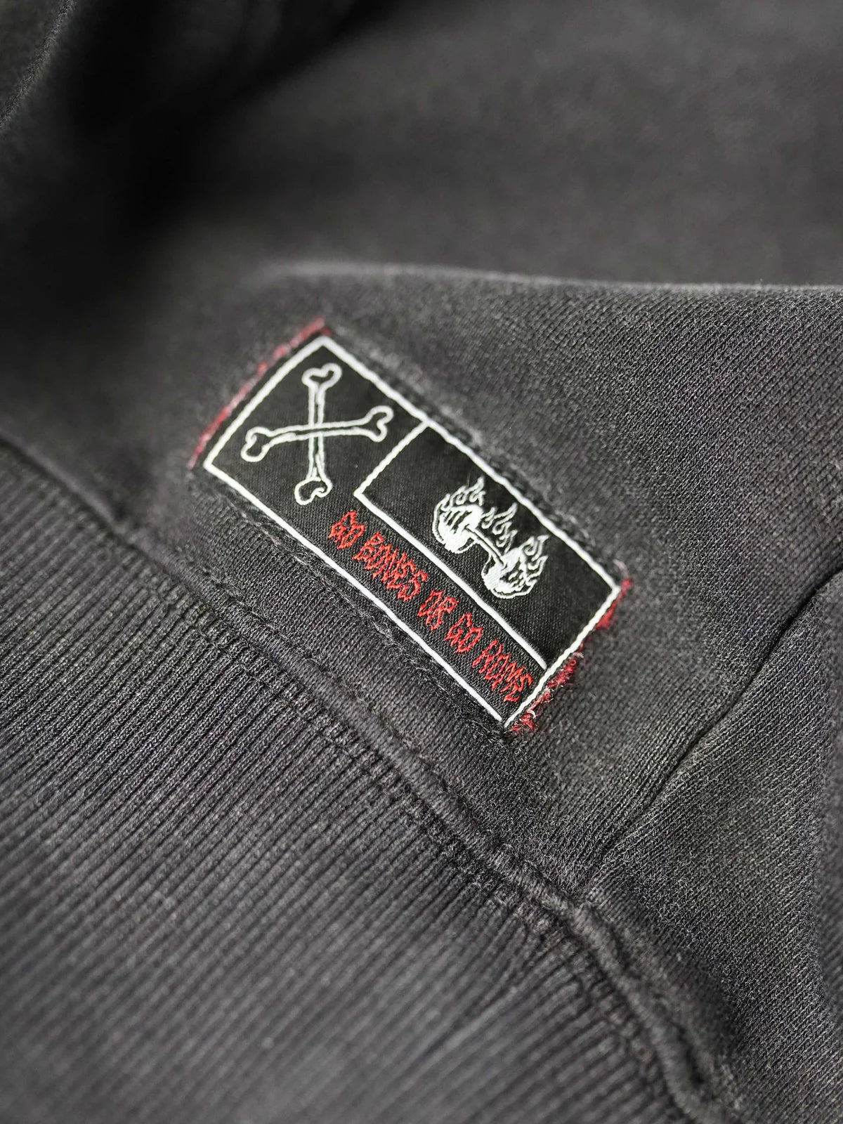 DEATHLIFTING BURNER HOODIE - BLACK/FLAME