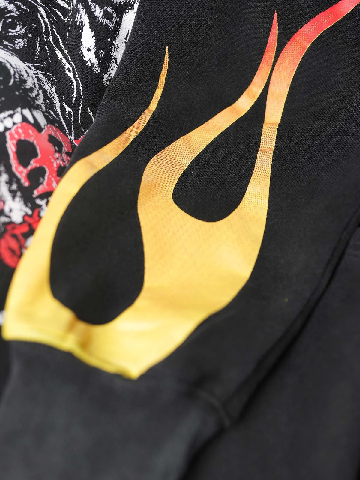 DEATHLIFTING BURNER HOODIE - BLACK/FLAME