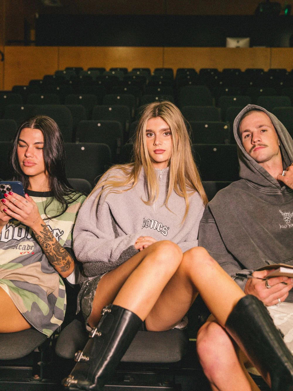 WEBBED COLLAR SHERPA JUMPER - WASHED GREY