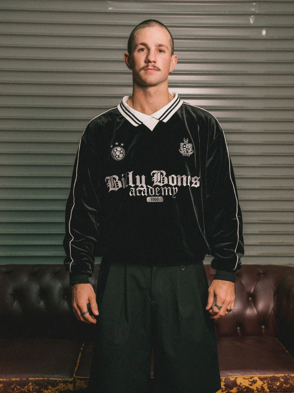 FC VELVET SWEATER - BLACK