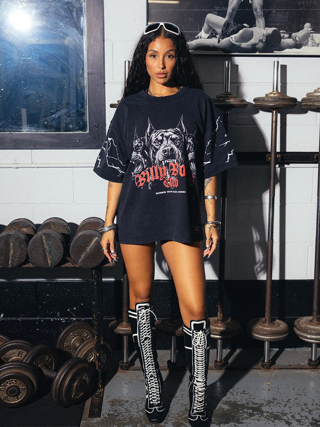 ALL BARK GYM TEE - WASHED BLACK