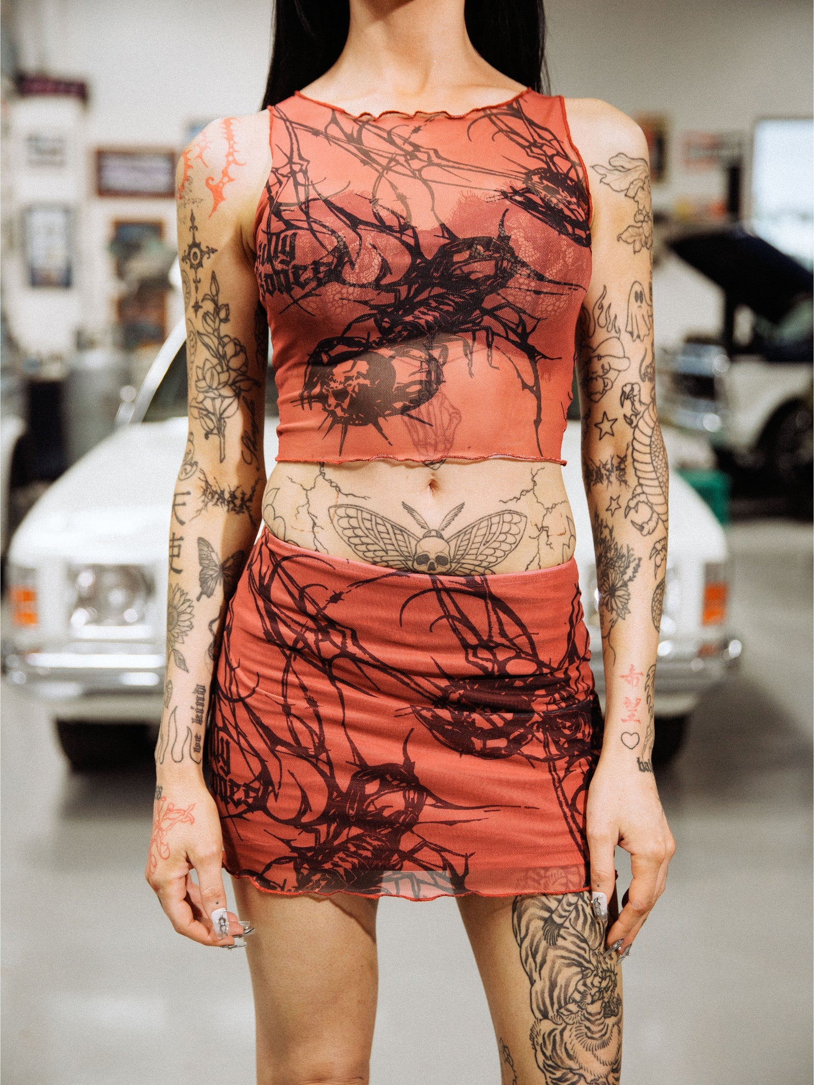 SCORPION MESH TOP - SHIRAZ