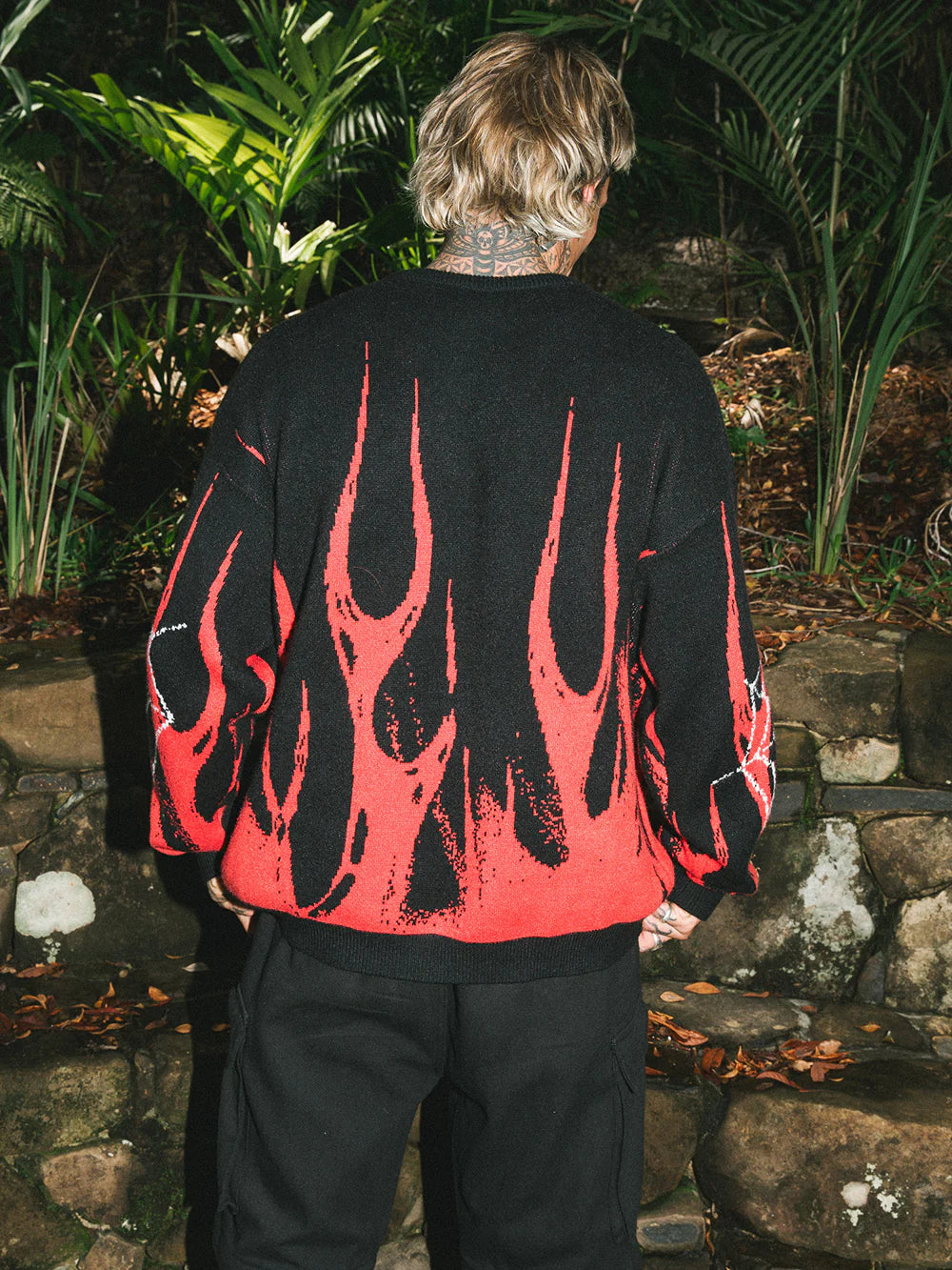 FC FLAME KNIT - BLACK/RED