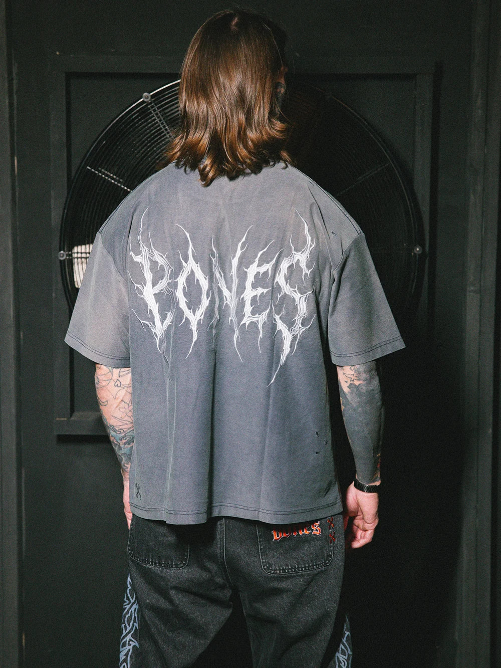 PUNK POCKET TEE - SUNFADED GREY
