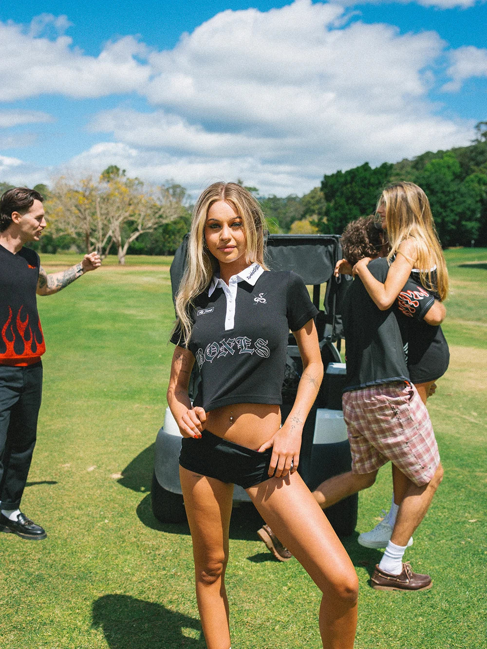 SWINGERS BABY POLO - BLACK
