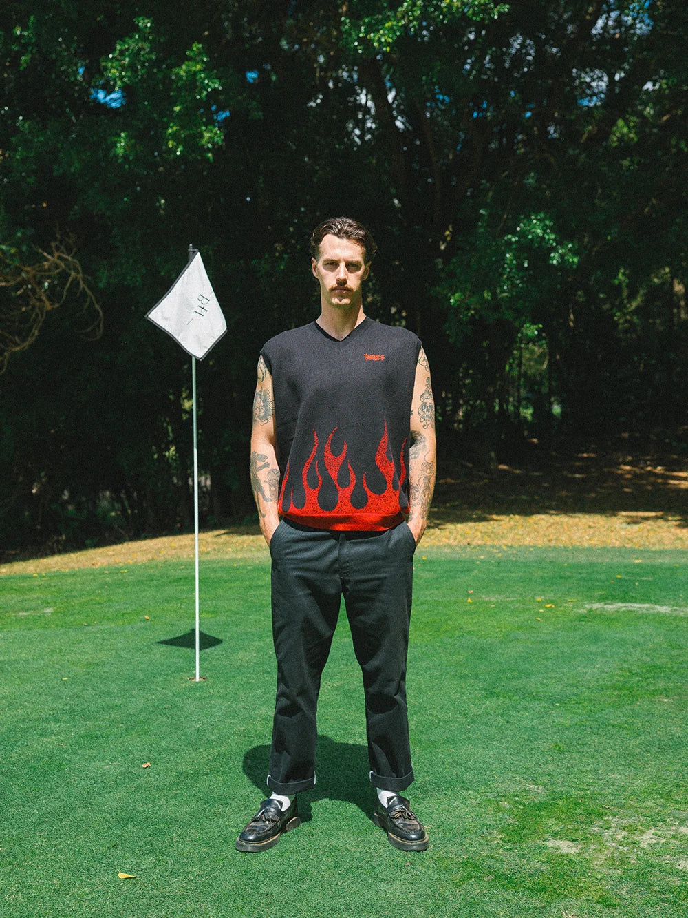 BURNER KNIT VEST - BLACK