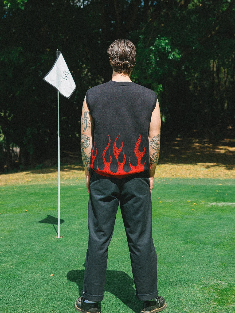 BURNER KNIT VEST - BLACK