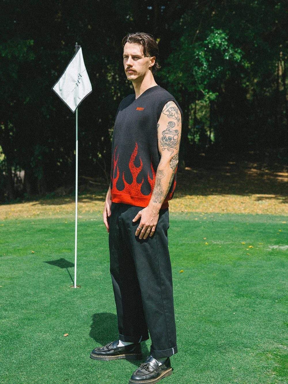 BURNER KNIT VEST - BLACK