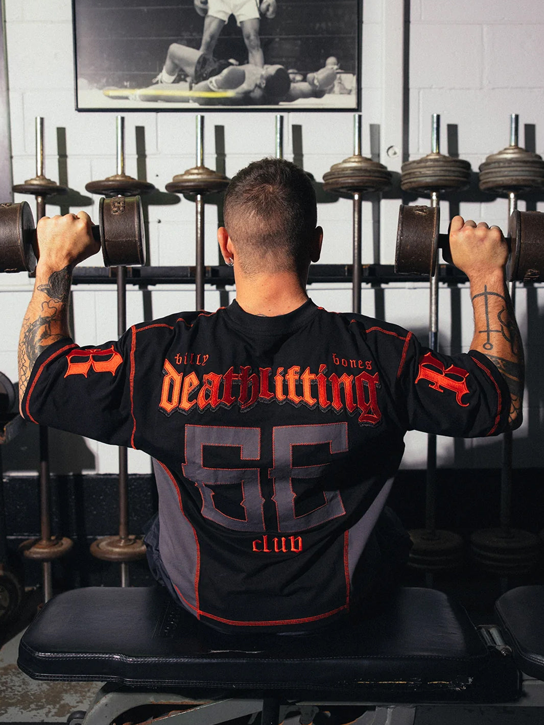 DEATHLIFTING JERSEY - BLACK/RED