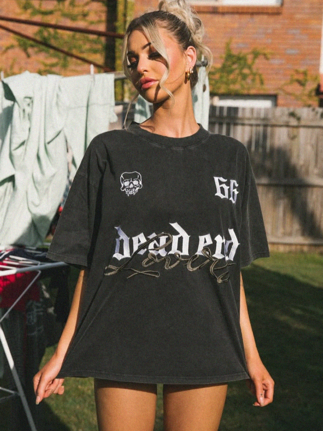 DEAD ENDLESS TEE - WASHED BLACK