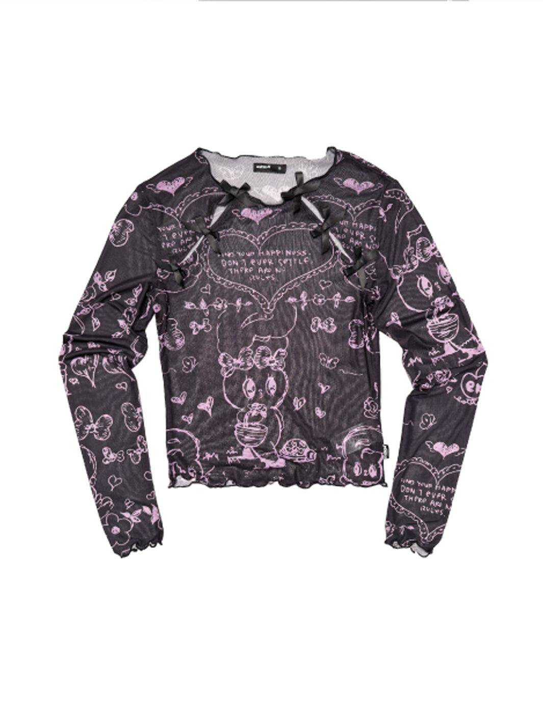 MINGA x ESTHER BUNNY MESH TOP