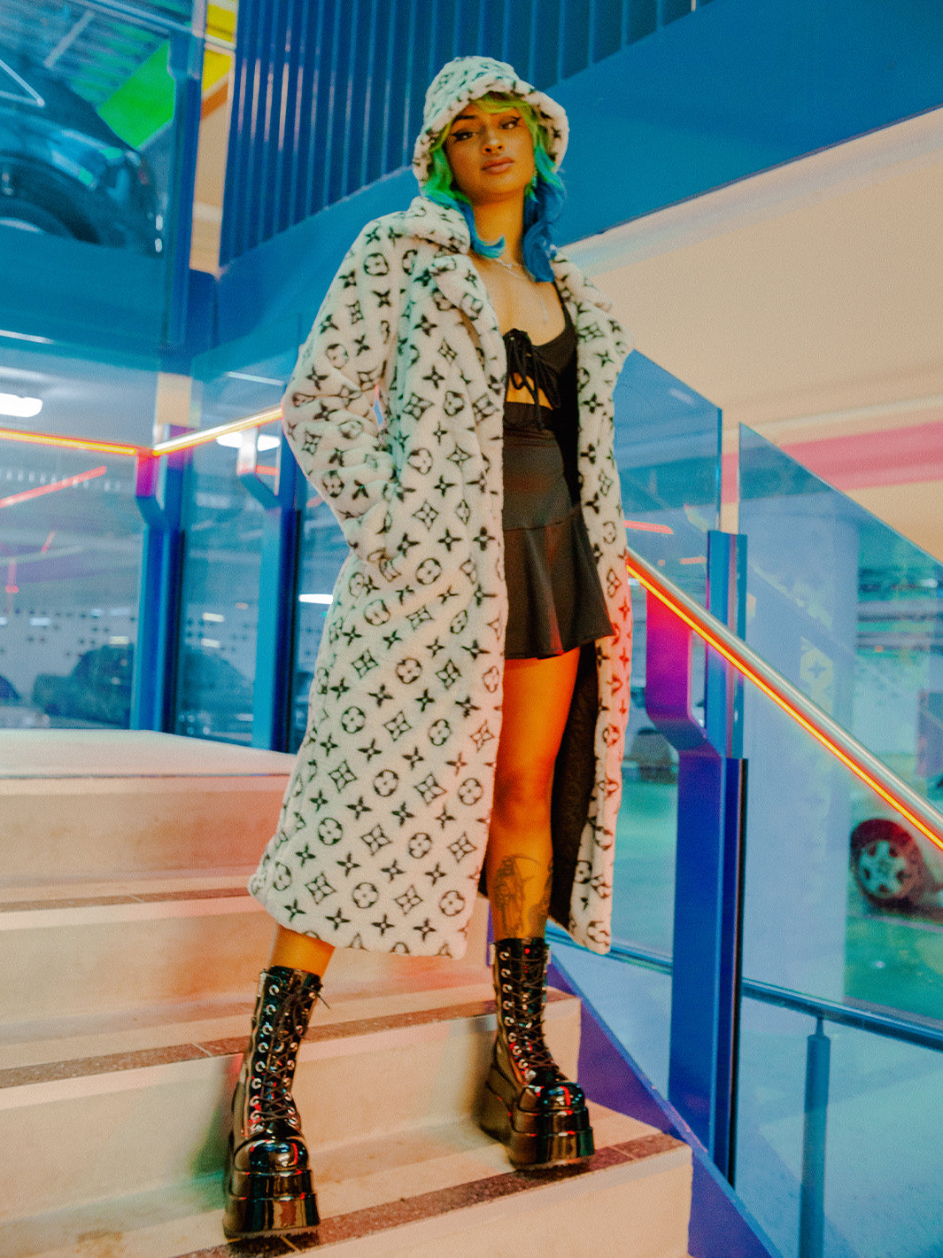 FASHION KILLA FAUX FUR JACKET - GREY ✰ MADE 4 U ✰