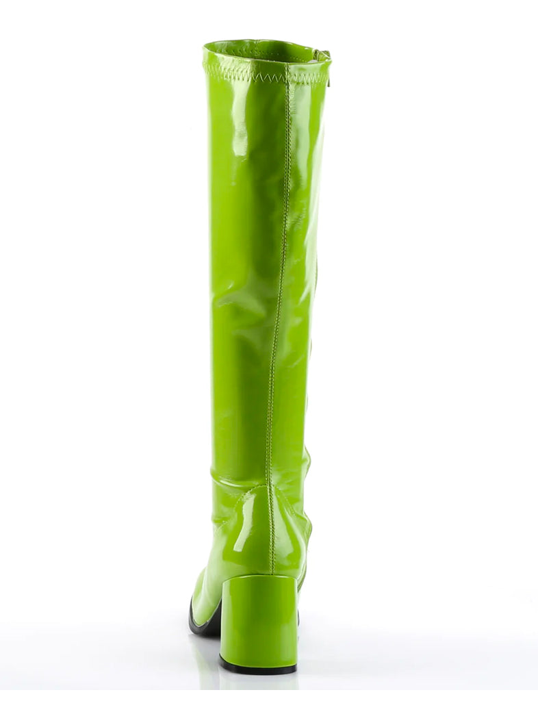 GOGO 300 BOOTS - LIME GREEN STRETCH *PRE ORDER*