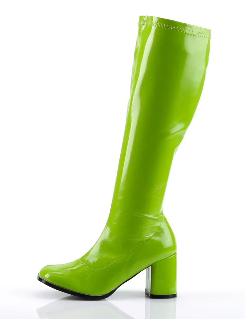 GOGO 300 BOOTS - LIME GREEN STRETCH *PRE ORDER*