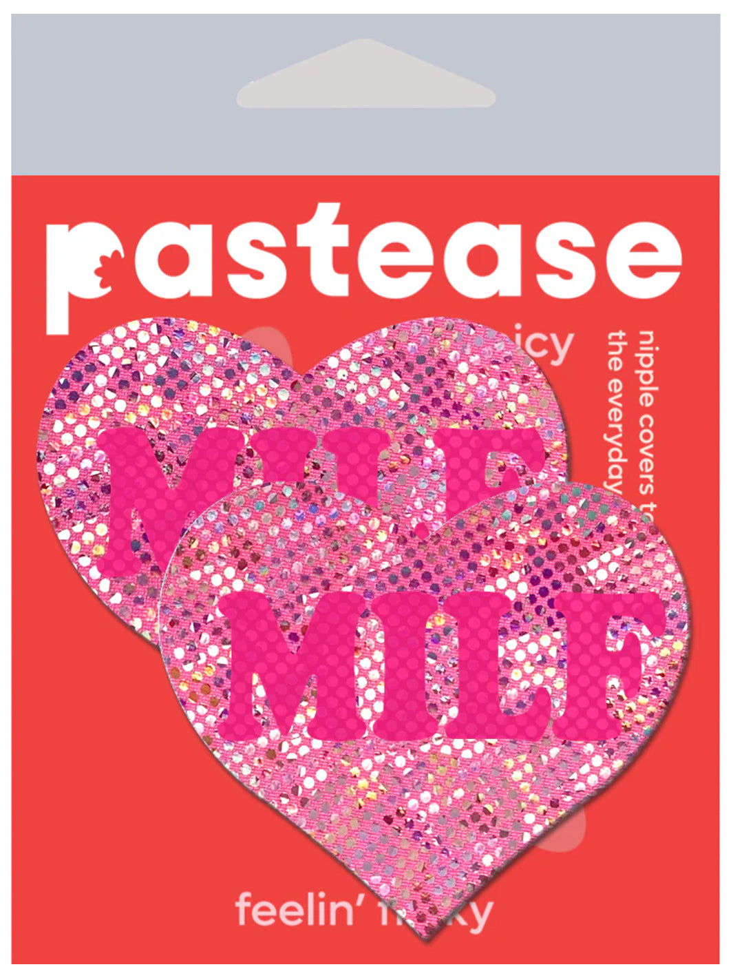 HEART NIPPLE PASTIES - PINK MILF